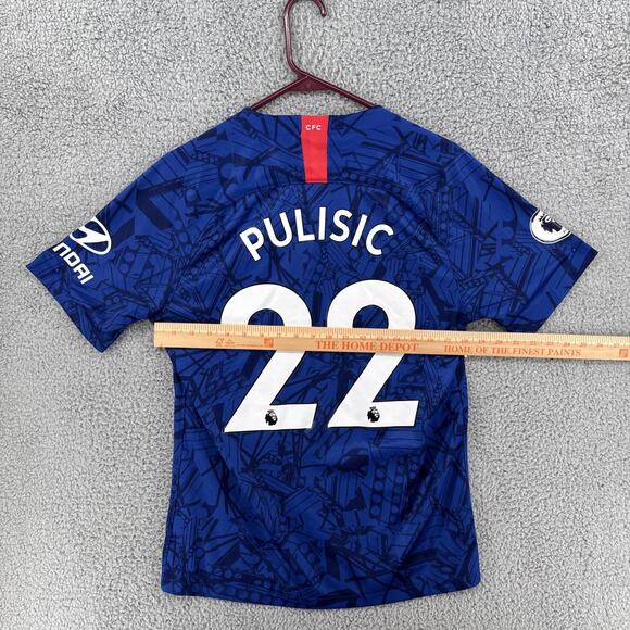 Nike‎ Chelsea FC 2019 2020 Home Football Soccer Pulisic Jersey Size Medium - Picture 6 of 7